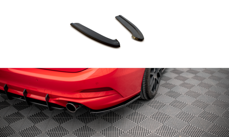 Maxton Heck Ansatz Flaps Diffusor V.5 Ford Focus Kombi ST Mk4 schwarz Hochglanz FO-FO-4-STLINE-ES-RSD5-G