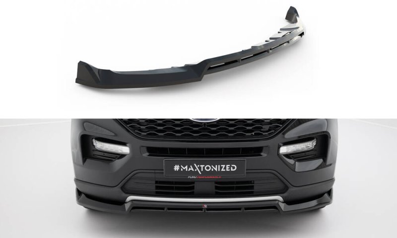Maxton Front Ansatz Ford Explorer XLT Mk6 schwarz Hochglanz FO-EX-6-XLT-FD1G+FD1R-G
