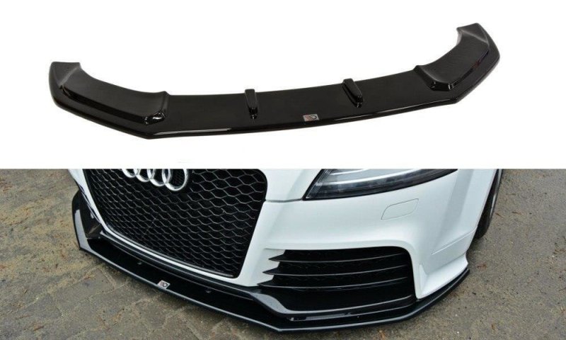 Maxton Front Ansatz V.1 für Audi TT RS 8J schwarz Hochglanz AU-TT-2-RS-FD1-G