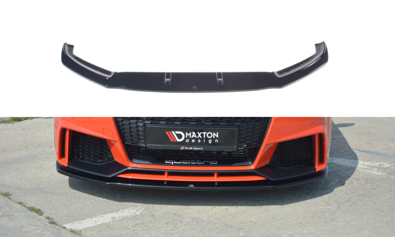 Maxton Front Ansatz V.1 für Audi TT RS 8S  schwarz Hochglanz AU-TT-3-RS-FD1-G