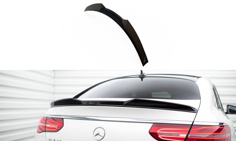 Maxton Spoiler CAP Abrisskante 3D Mercedes-Benz GLE Coupe 43 AMG / AMG-Line C292 schwarz Hochglanz ME-GLE-C292-43-CAP3D1-G