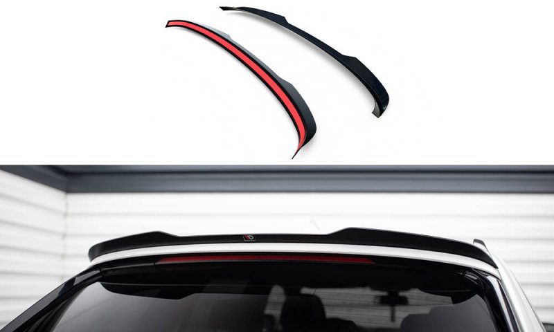 Maxton Spoiler CAP Abrisskante V.2 BMW 5er Touring G31 schwarz Hochglanz BM-5-G31-MPACK-CAP1-G