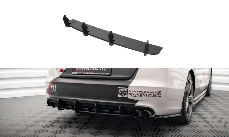 Maxton Street Pro Heckschürze für Audi S8 D4 AUA8D4SLINECNC-RS1B