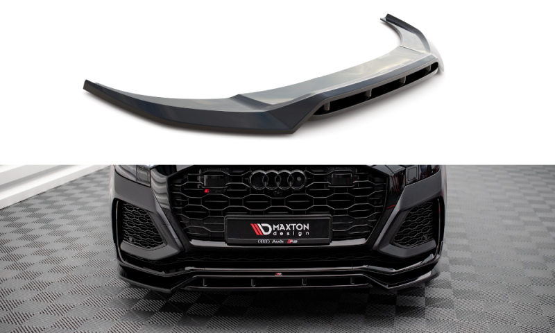 Maxton Front Ansatz V.3 für Audi RSQ8 Mk1 schwarz Hochglanz AU-RSQ8-1-FD3G+FD3R-G