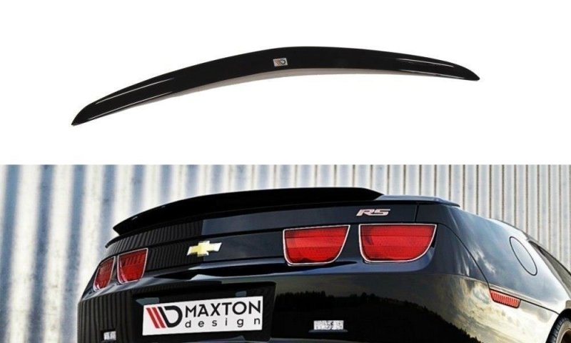 Maxton Spoiler CAP für Chevrolet Camaro 5 SS schwarz Hochglanz CH-CA-5-SS-CAP1-G