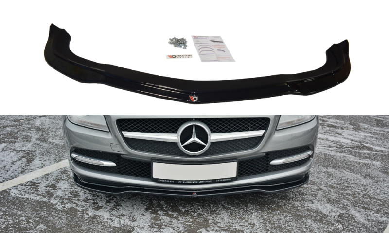 Maxton Front Ansatz V.1 für Mercedes SLK R172  schwarz Hochglanz ME-SLK-R172-FD1-G
