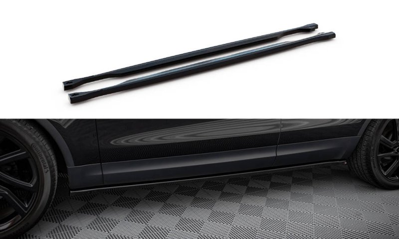 Maxton Seitenschweller Ansatz Land Rover Discovery HSE Mk5 schwarz Hochglanz LR-DISCO-5-HSE-SD1-G