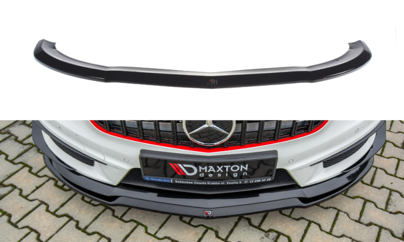 Maxton Front Ansatz für Mercedes A45 AMG W176 schwarz Hochglanz ME-A-176-AMG-FD1-G