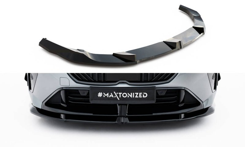 Maxton Front Ansatz V.3 BMW 1er M-Paket F70 schwarz Hochglanz BM-1-70-M-FD3-G
