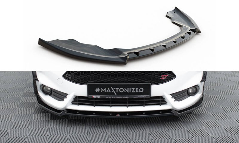 Maxton Front Ansatz V.4 Ford Fiesta ST Mk7 Facelift schwarz Hochglanz FO-FI-7F-ST-FD4-G