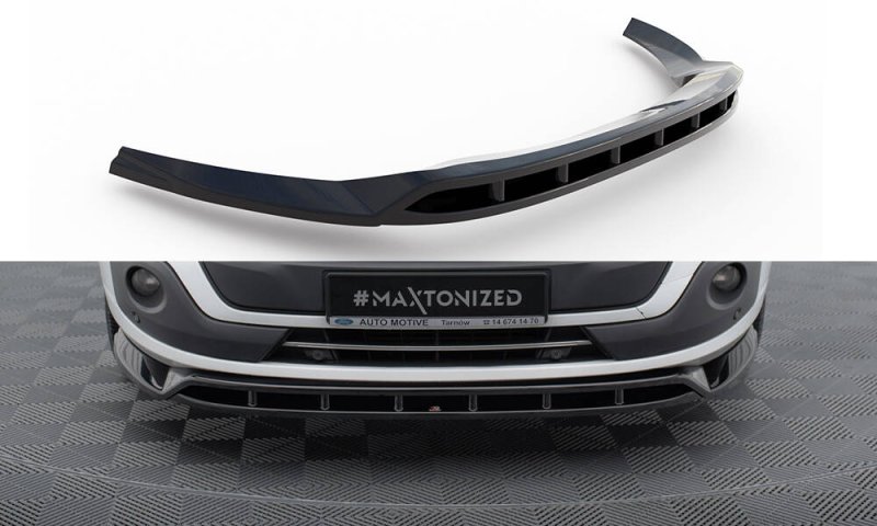 Maxton Front Ansatz Ford Transit Custom Mk1 schwarz Hochglanz FO-TRC-1-FD1G+FD1R-G