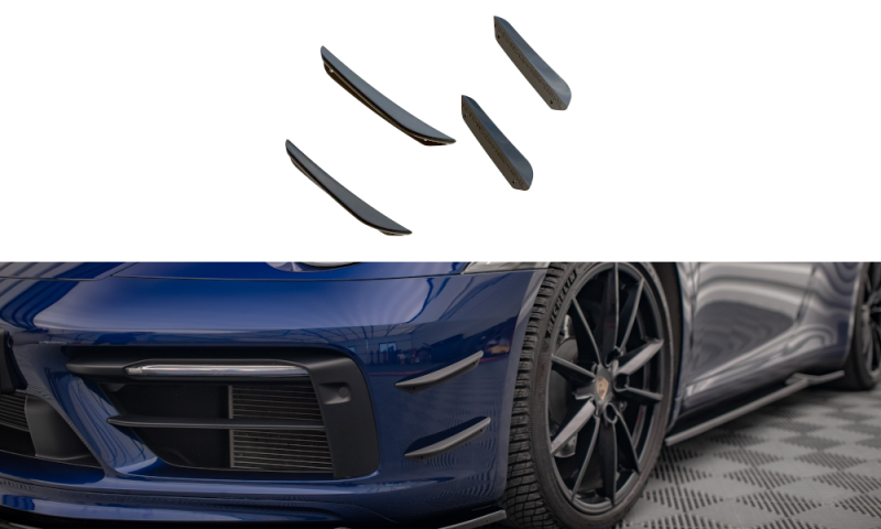 Maxton Stoßstangenflügel vorne (Canards) Porsche 911 Carrera Aero 992 PO-911-992-CA-4-AERO-CAN1