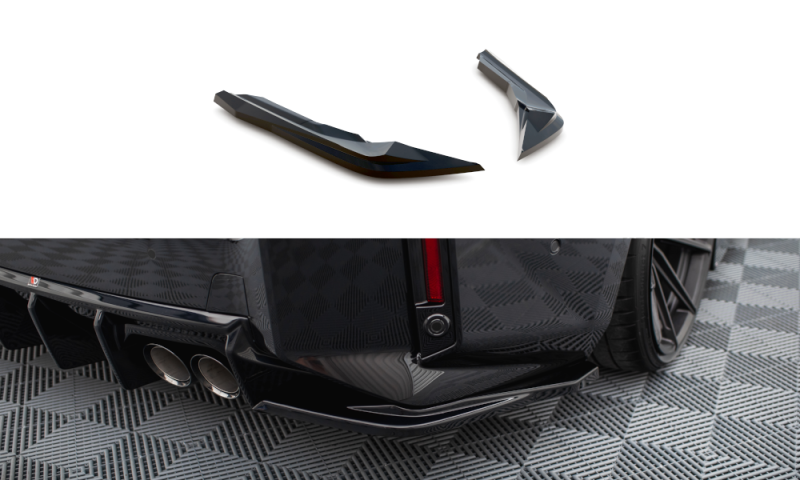 Maxton Heck Ansatz Flaps Diffusor V.3 für BMW M2 G87 schwarz Hochglanz BM-M2-G87-RSD3-G