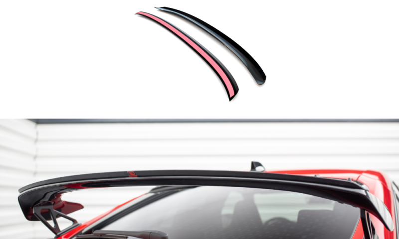Maxton Höher Spoiler CAP für Honda Civic Type-R Mk 11 schwarz Hochglanz HO-CI-11-TYPE-R-CAP1-G