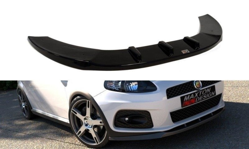 Maxton Front Ansatz V.1 für FIAT GRANDE PUNTO ABARTH schwarz Hochglanz FI-GP-ABARTH-FD1-G