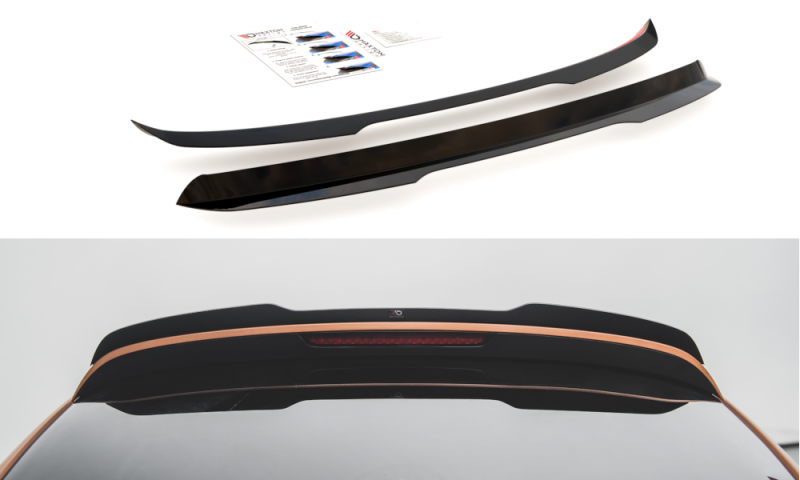 Maxton Spoiler CAP für Audi Q7 S-Line Mk.1 schwarz Hochglanz AU-Q7-1-SLINE-CAP1-G