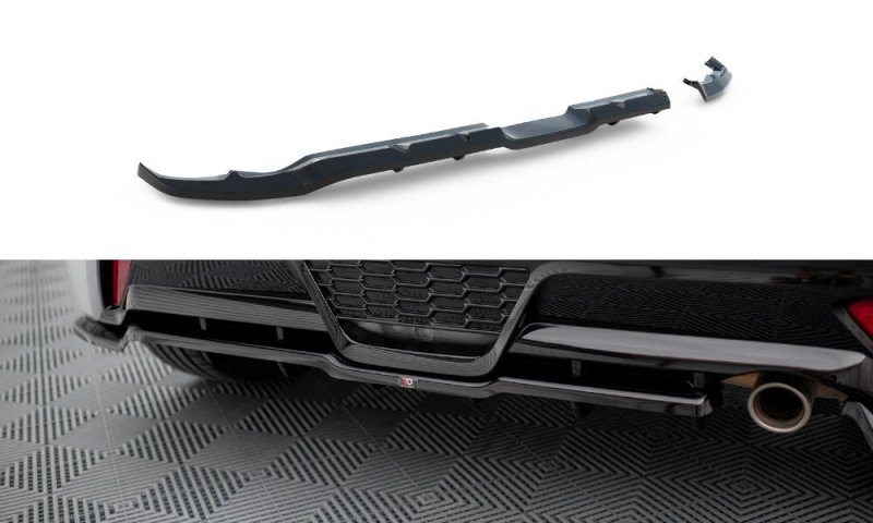Maxton Mittlerer Cup Diffusor Heck Ansatz Toyota Yaris GR Sport Mk4 schwarz Hochglanz TO-YA-4-GRSPORT-RSD1G+RD1-G