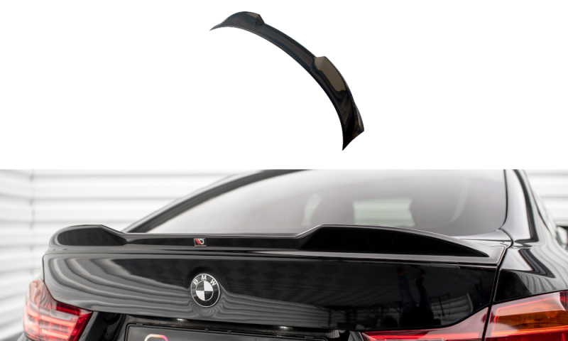 Maxton Spoiler CAP für 3D BMW 4er Gran Coupe F36 schwarz Hochglanz BM-4-F36-GC-CAP1-G