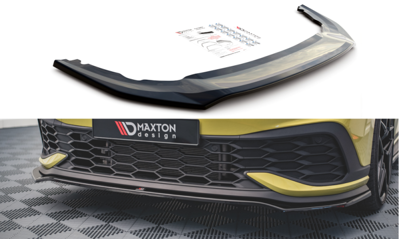 Maxton Front Ansatz V.3 für Volkswagen Golf 8 GTI Clubsport schwarz Hochglanz VW-GO-8-GTI-CS-FD3-G