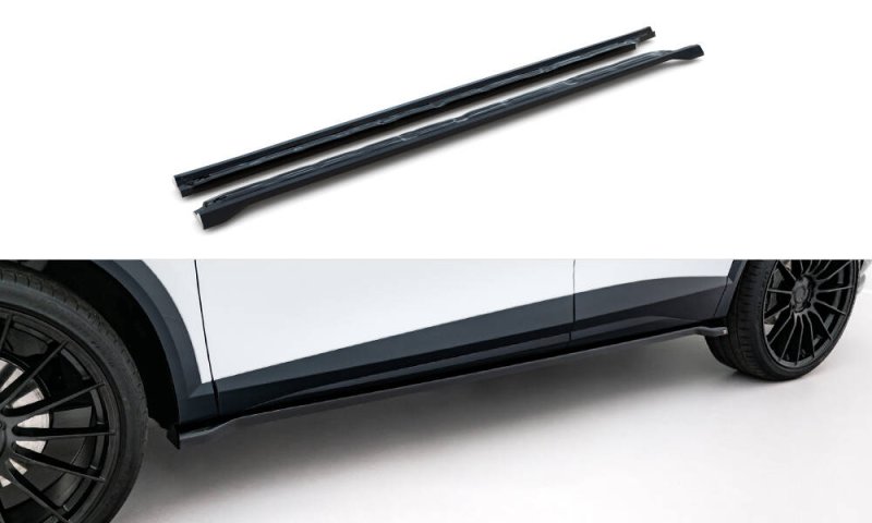 Maxton Seitenschweller Ansatz V.2 Cupra Formentor Mk1 Facelift schwarz Hochglanz CU-FO-1-SD2-G