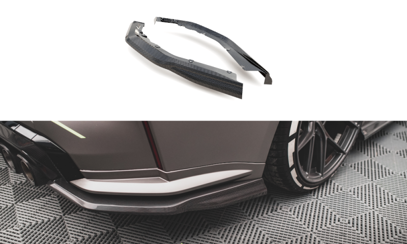 Maxton Carbon Fiber Heck Ansatz Flaps Diffusor für BMW M4 G82 CF-BM-4-G82-M-RSD1-245-P
