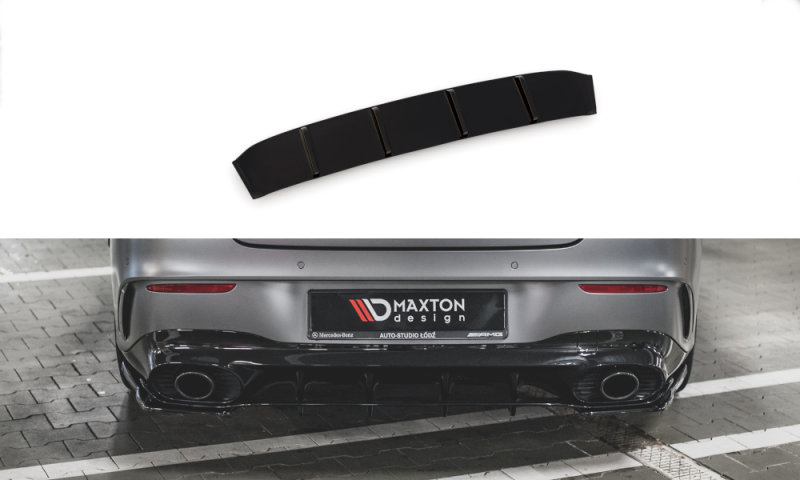 Maxton Diffusor Heck Ansatz für Mercedes-AMG CLA 35 Aero / 45 Aero C118 schwarz Hochglanz ME-CLA-118-AMG-RS1-G