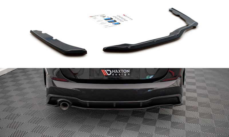 Maxton Heck Ansatz Flaps Diffusor für BMW 2 Gran Coupe M-Paket F44 Carbon Look  BM-2-44-MPACK-RSD1-C