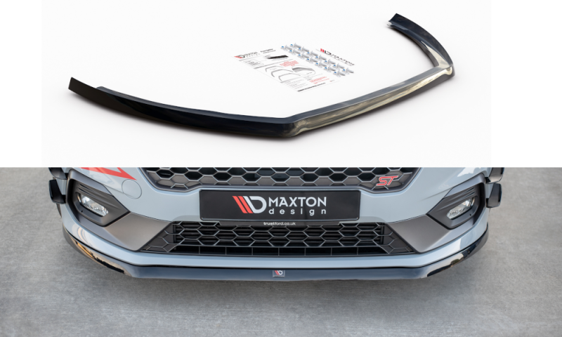 Maxton Front Ansatz V.6 für Ford Fiesta Mk8 ST / ST-Line schwarz Hochglanz FO-FI-8-ST-FD3-G