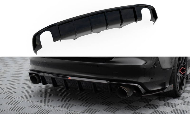 Maxton Diffusor Heck Ansatz Audi A7 S-Line C7 AU-A7-C7-SLINE-RS1GO_O