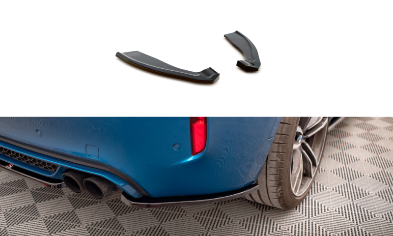 Maxton Heck Ansatz Flaps Diffusor für BMW X6 M F86 schwarz Hochglanz BM-X6-F86-M-RSD1-G