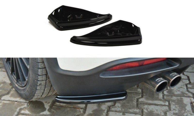 Maxton Heck Ansatz Flaps Diffusor für FIAT GRANDE PUNTO ABARTH schwarz Hochglanz FI-GP-AB-RSD1-G