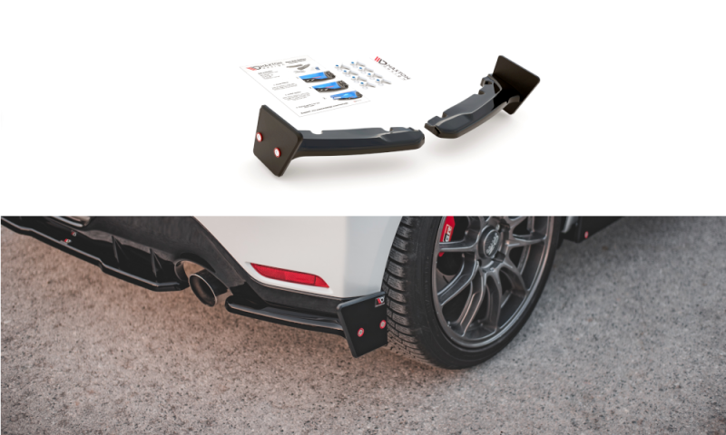 Maxton Heck Ansatz Flaps Diffusor +Flaps für V.2 Toyota GR Yaris Mk4 TO-YA-4-GR4-RSD2C+RS