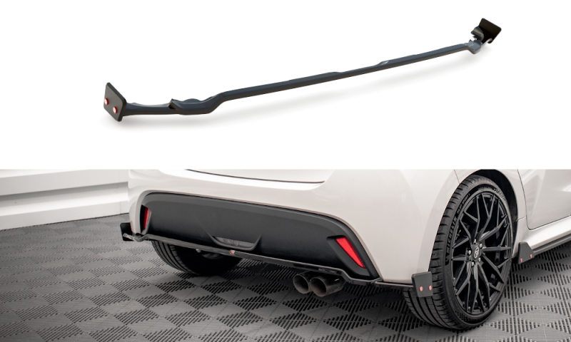 Maxton Mittlerer Diffusor Heck Ansatz V.1 +Flaps für  Toyota Yaris Mk4 TO-YA-4-RD1G+RS