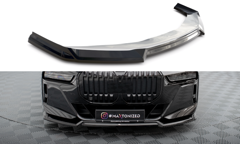 Maxton Front Ansatz V.3 für BMW 7 M-Paket / M760e G70 schwarz Hochglanz BM-7-G70-MPACK-FD3-G