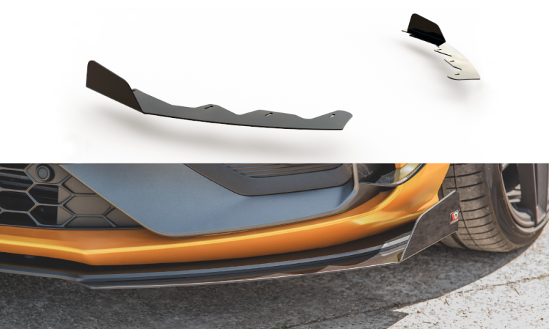 Maxton Flaps Ford Focus ST / ST-Line Mk4 schwarz Hochglanz FOFO4STCNC-FSF1-G