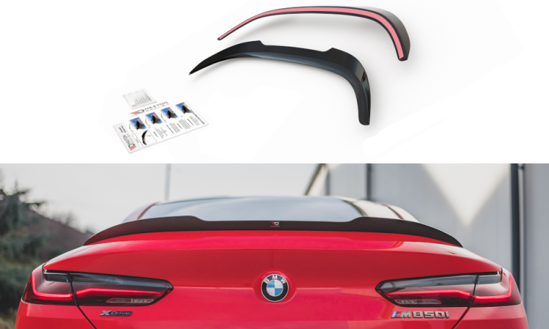 Maxton Spoiler CAP für BMW 8 Coupe M-Paket G15 schwarz Hochglanz BM-M850-G15-CAP1-G