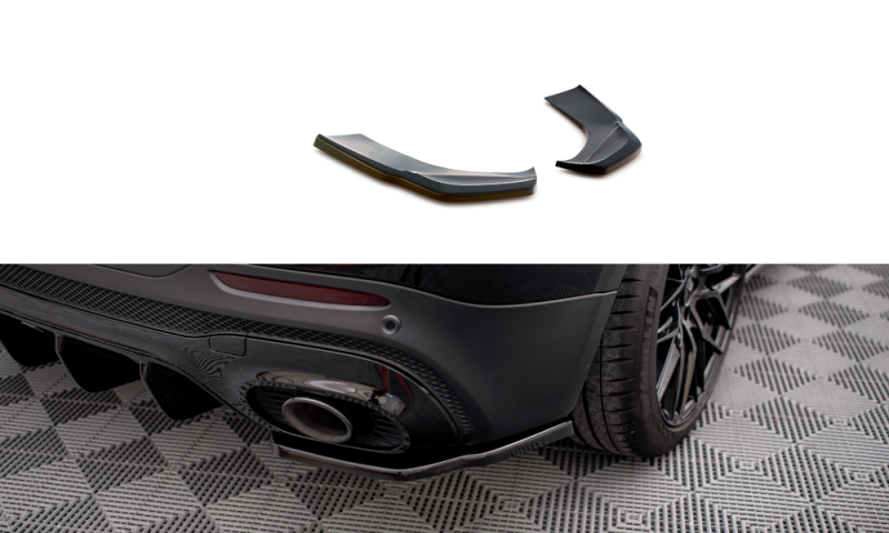 Maxton Heck Ansatz Flaps Diffusor für Mercedes-AMG GLB 35 X247 schwarz Hochglanz ME-GLB-35-247-RSD1-G