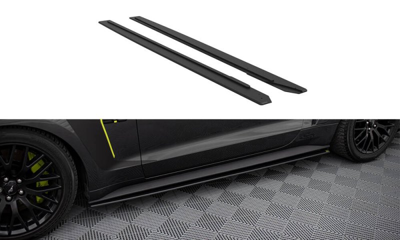 Maxton Street Pro Seitenschweller Ansatz Ford Mustang GT Mk6 FOMU6GTCNC-SD1B