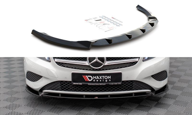 Maxton Front Ansatz V.1 für Mercedes-Benz A W176 schwarz Hochglanz ME-A-176-FD1-G