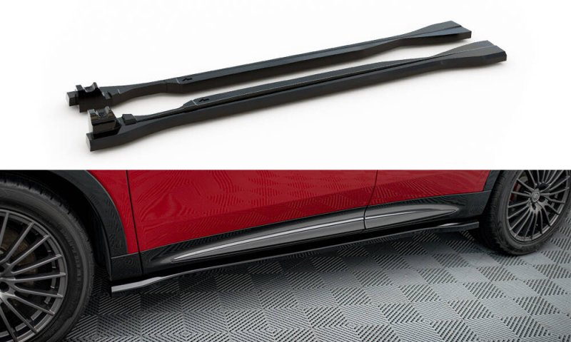 Maxton Seitenschweller Ansatz Alfa Romeo Tonale Mk1 schwarz Hochglanz AL-TO-1-SD1-G