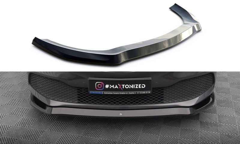 Maxton Front Ansatz V.1 Mercedes-Benz V-Klasse W447 Facelift schwarz Hochglanz ME-V-447F-FD1-G