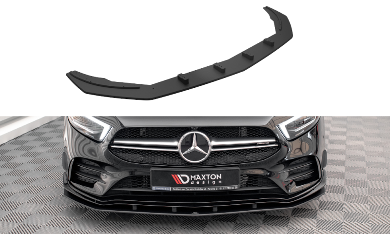 Maxton Street Pro Front Ansatz für für Mercedes A35 AMG / AMG-Line Aero Pack W177 MEA17735CNC-FD1B