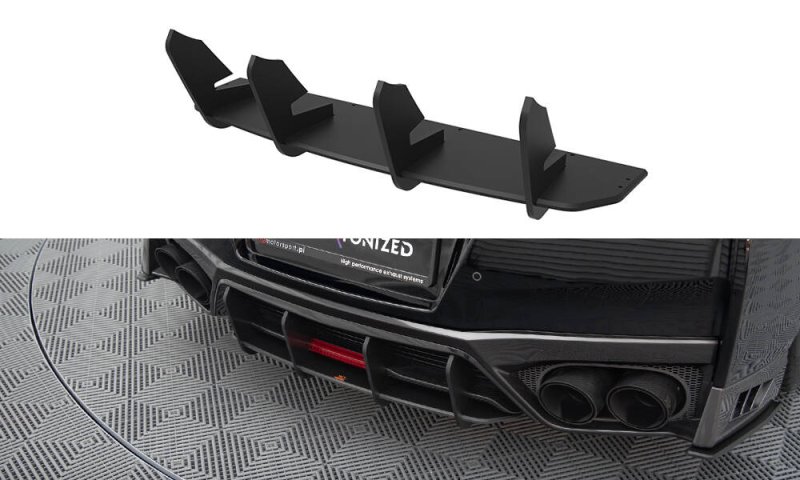 Maxton Street Pro Heckschürze Nissan GTR R35 Facelift NIGTR4F3CNC-RS1B