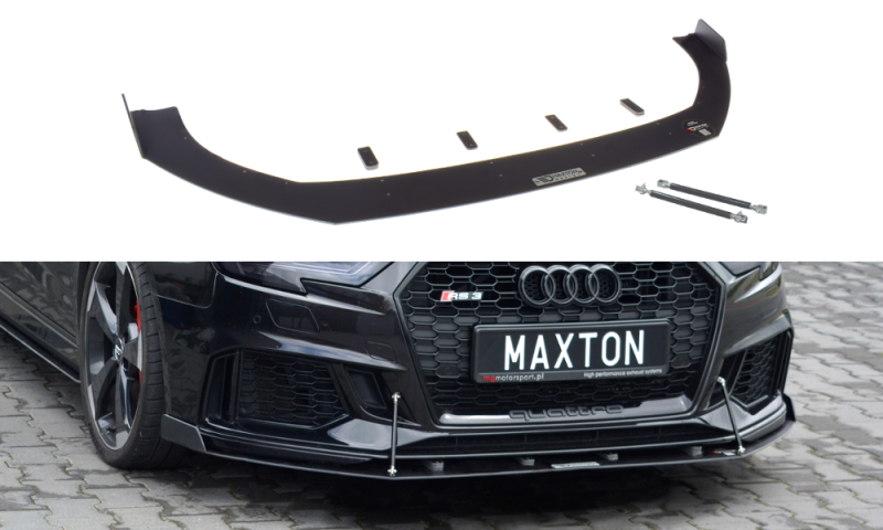 Maxton Front Sport Diffusor V.1 Audi RS3 8V FL Sportback AU-RS3-8VF-CNC-FD2