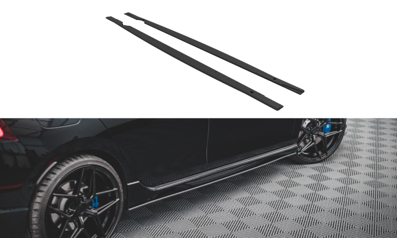 Maxton Street Pro Seitenschweller Ansatz für Volkswagen Golf R Mk8 VWGO8RCNC-SD1B