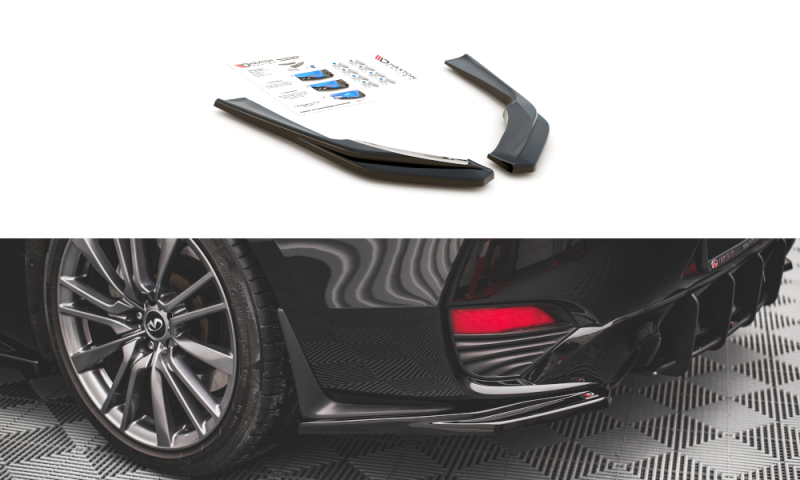 Maxton Heck Ansatz Flaps Diffusor für Infiniti Q60 S Mk2 schwarz Hochglanz IN-Q60S-2-RSD1-G
