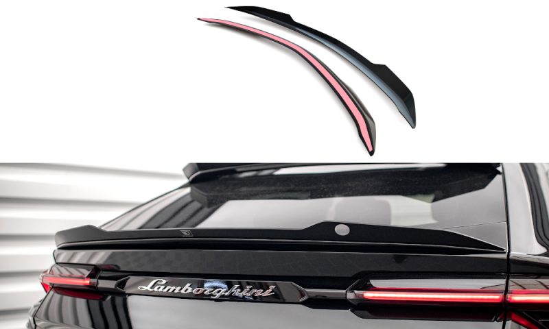 Maxton Niedriger Spoiler CAP für Lamborghini Urus Mk1 schwarz Hochglanz LA-UR-1-CAP2-G