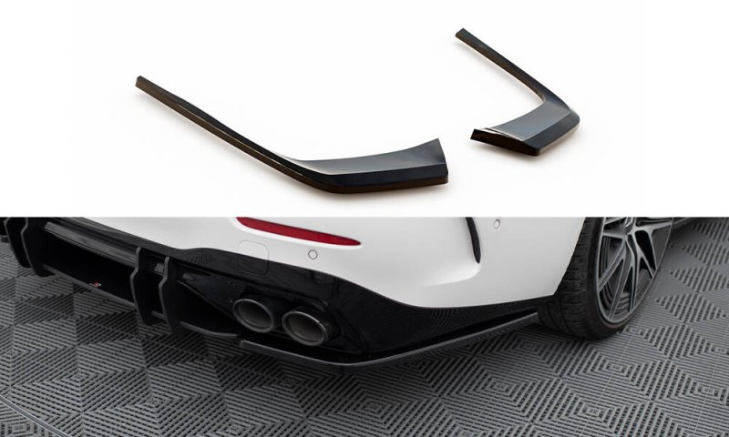 Maxton Heck Ansatz Flaps Diffusor Mercedes-Benz C AMG-Line / 43 AMG W206 schwarz Hochglanz ME-C-206-AMGLINE-K-RSD1-G
