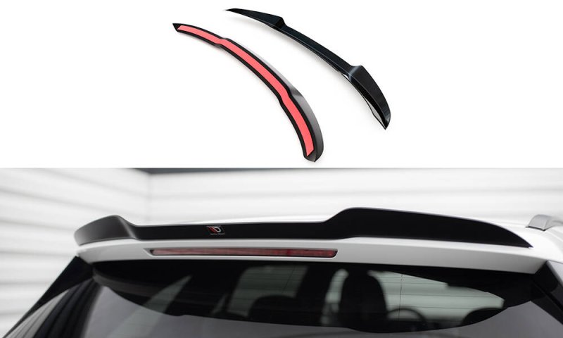 Maxton Spoiler CAP Abrisskante Mercedes-Benz C Kombi AMG-Line / 43 AMG S206 schwarz Hochglanz ME-C-206-AMGLINE-K-CAP1-G
