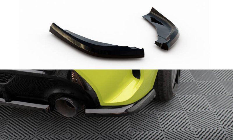 Maxton Heck Ansatz Flaps Diffusor V.1 für1 BMW 1er M-Paket / M135i F40 schwarz Hochglanz BM-1-40-M-RSD7-G